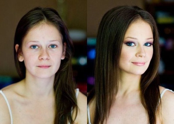 girls with and without makeup 3 12 Girls With and Without Makeup (64 photos)