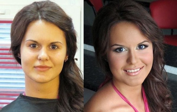 girls with and without makeup 3 22 Girls With and Without Makeup (64 photos)