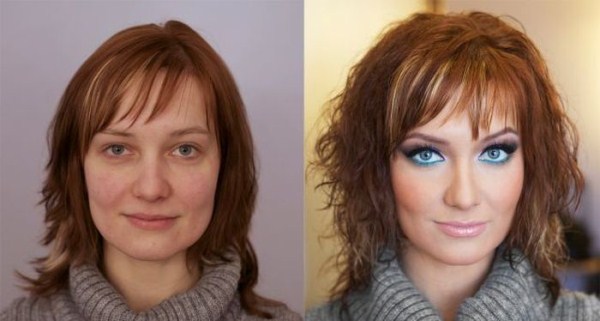 girls with and without makeup 3 6 Girls With and Without Makeup (64 photos)