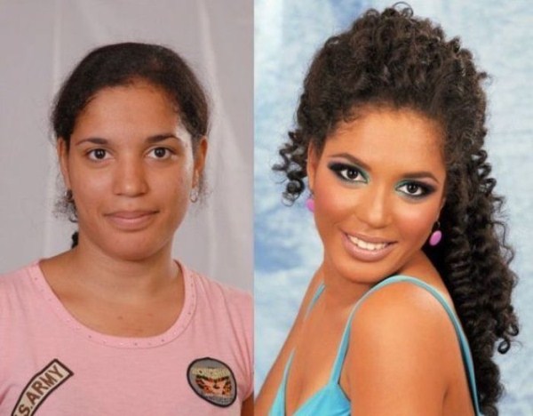 girls with and without makeup 3 7 Girls With and Without Makeup (64 photos)