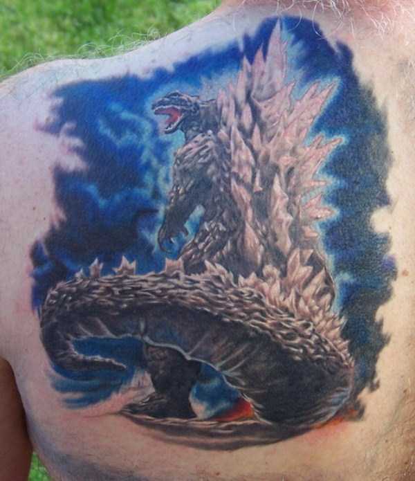 30 Seriously Good Godzilla Tattoos (30 photos)