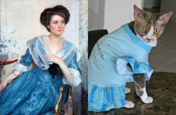 Cats Imitating Art (21 photos)
