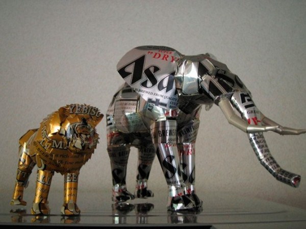 Sculptures Made From Recycled Cans (32 photos)