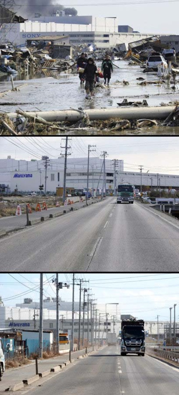 Japan Tsunami Two Years On   Before and After Pictures (38 photos)