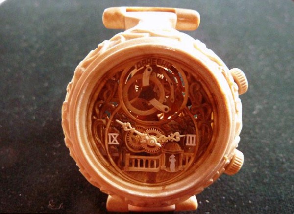 Fully Functional Watches Carved out of Wood (10 photos)
