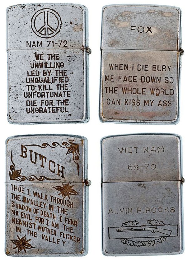Engraved Lighters from the Vietnam War (21 photos)
