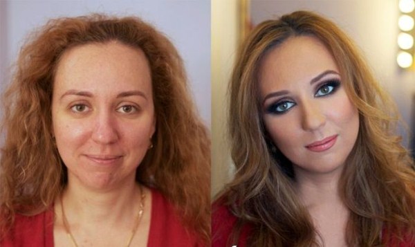 girls with and without makeup 3 2
