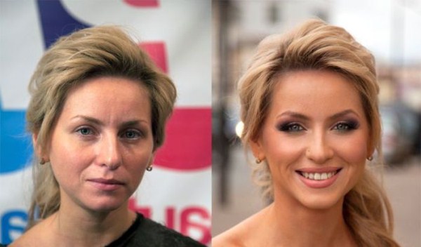 Girls With and Without Makeup (64 photos)