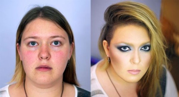 girls with and without makeup 3 36