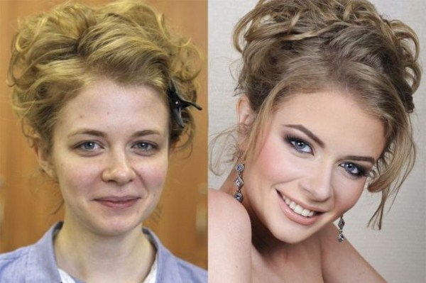 Girls With and Without Makeup (64 photos)