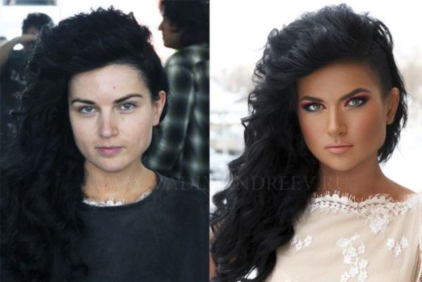 Girls With and Without Makeup (64 photos)