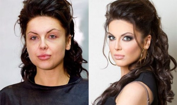 Girls With and Without Makeup (64 photos)