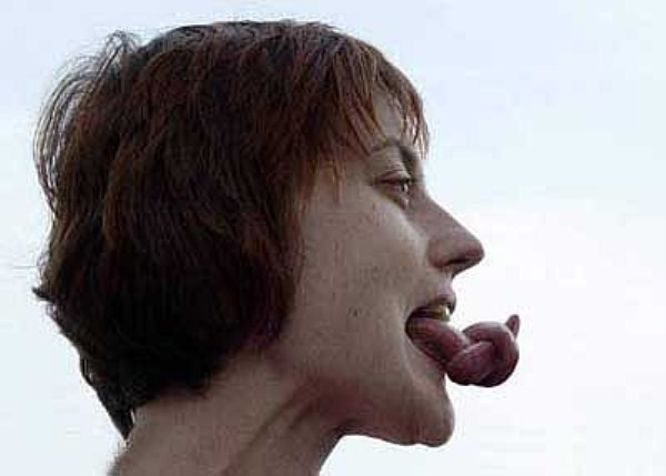 Women with long tongues 47