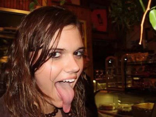 Women with long tongues 7