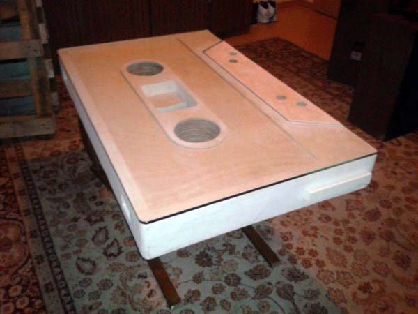 Awesome Audio Cassette Coffee Table (21 photos)
