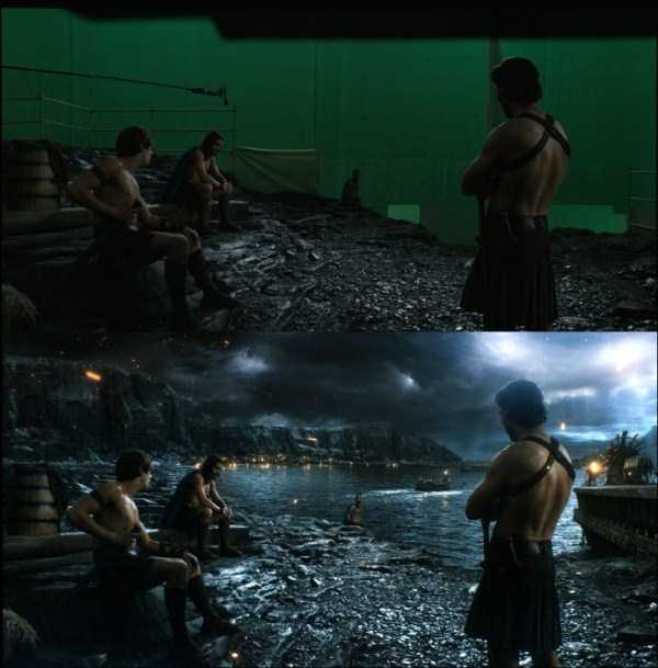 visual effects in movies 7 Blockbusters Before And After Visual Effects (37 photos)