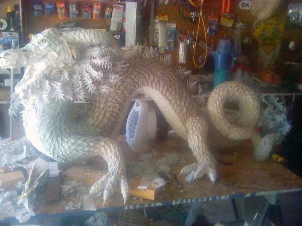 Totally Badass Dragon Made From Recycled Materials (13 photos)