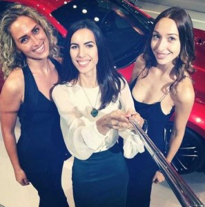 Attractive Hostesses of Moscow Car Show Taking Selfies (26 photos) 23