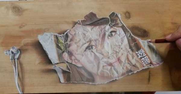 Stunning Photorealistic Drawings on Wooden Boards (31 photos)