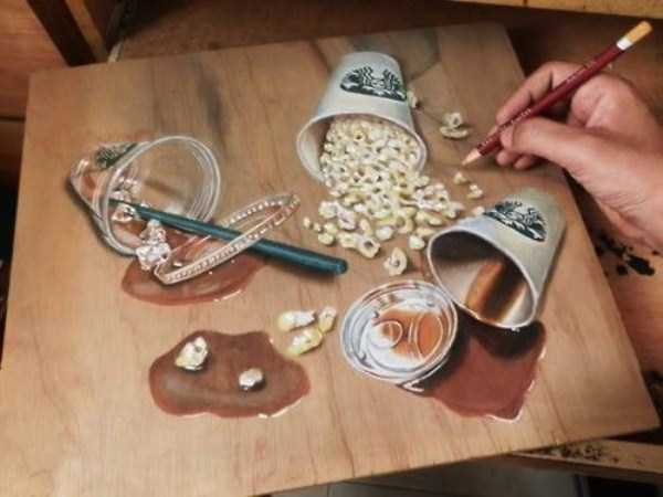 Stunning Photorealistic Drawings on Wooden Boards (31 photos)