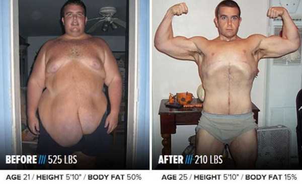 Persisent Persons Who Have Successfully Lost Weight (45 photos)