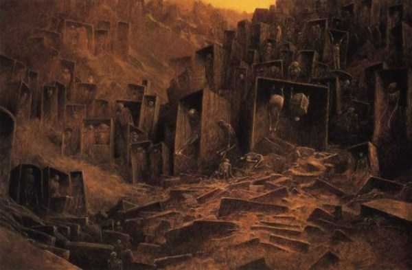 Zdzisław Beksiński hell paintings 10