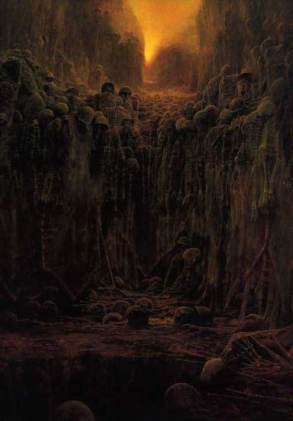 Zdzisław Beksiński hell paintings 14
