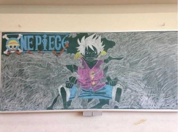 japanese students chalkboard art 11