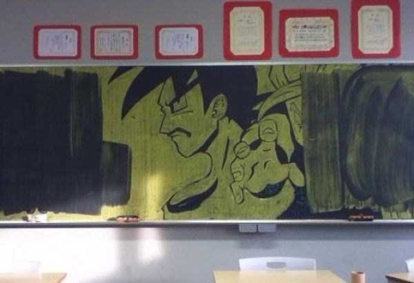 japanese students chalkboard art 4