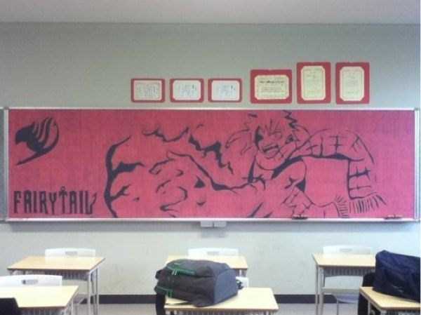 japanese students chalkboard art 7