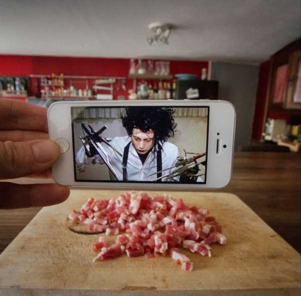 Mixing Famous Movies With Real Life (48 photos)