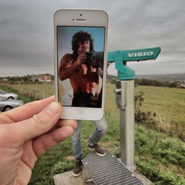 Mixing Famous Movies With Real Life (48 photos)