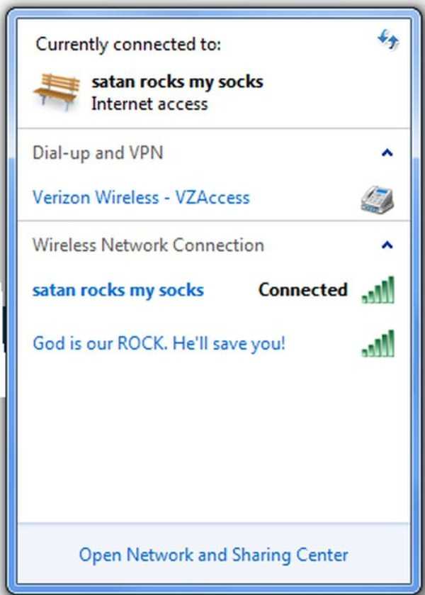 Clever and Funny Wi Fi Network Names (20 photos)