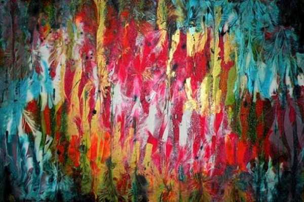 An Artist Who Paints With Her Own Boobs (10 photos)