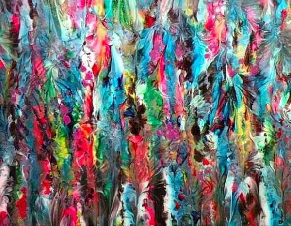 An Artist Who Paints With Her Own Boobs (10 photos)