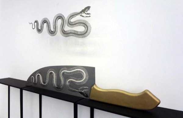 Beautiful Silhouettes Made of Butcher Knifes Cutout (12 photos)