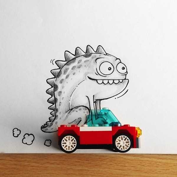 Adorable Doodles That Interact With Reality (19 photos)