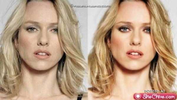 women before and after retouching 10