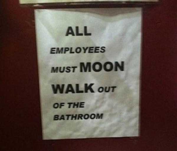 Seriously Funny Bathroom Notes and Signs (76 photos)
