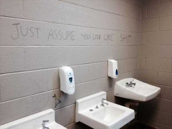 Seriously Funny Bathroom Notes and Signs (76 photos)