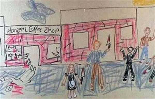 disturbing kids drawings 12 Hilariously Disturbing Kids Drawings (27 photos)