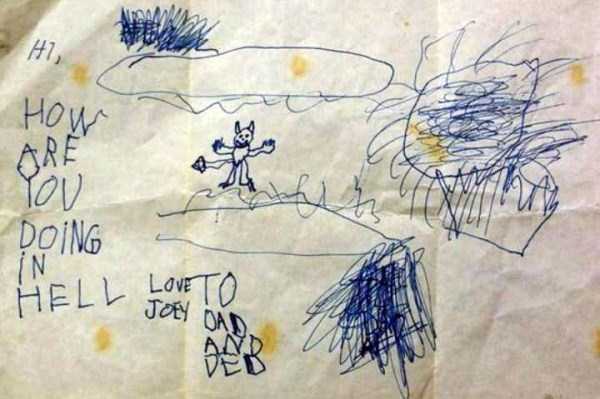 disturbing kids drawings 5 Hilariously Disturbing Kids Drawings (27 photos)
