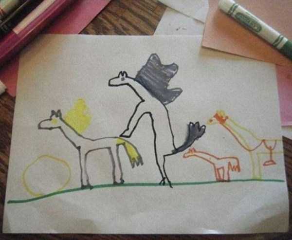 disturbing kids drawings 7 Hilariously Disturbing Kids Drawings (27 photos)