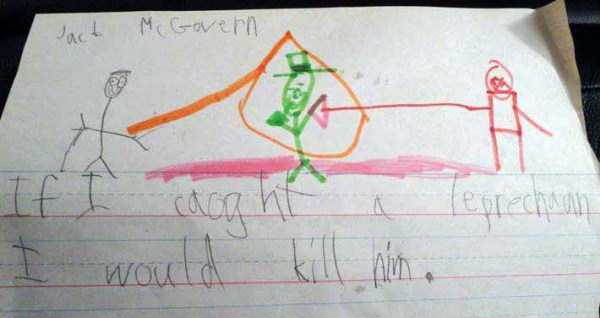 disturbing kids drawings 9 Hilariously Disturbing Kids Drawings (27 photos)