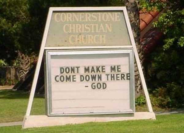 60 Creatively Funny Church Signs (60 photos)