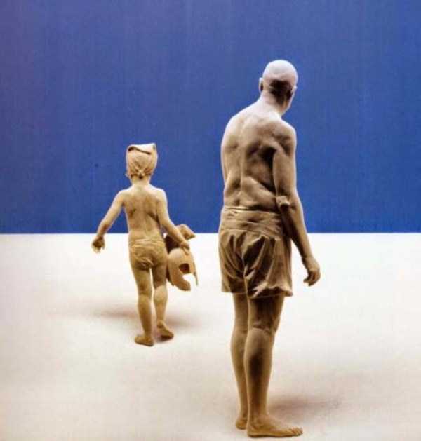 human shaped wood sculptures 16