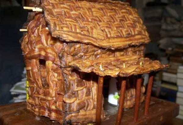 crazy things made out of bacon 5 Unconventional Uses of Bacon (25 photos)
