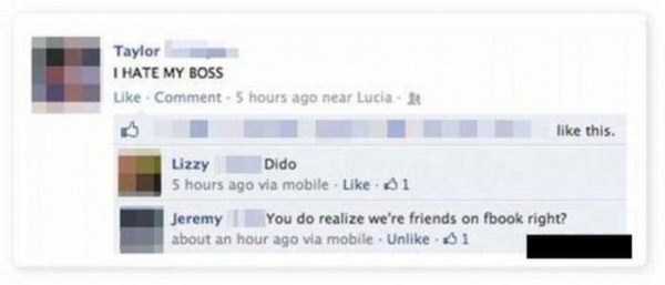 people who got fired because of facebook 14