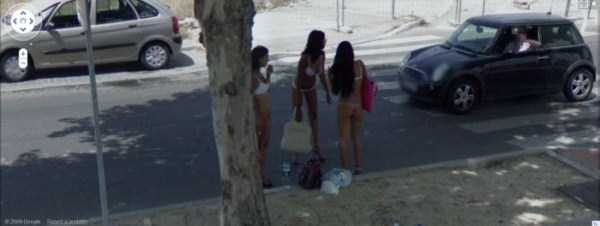 Prostitutes Caught On Google Street View (31 photos)