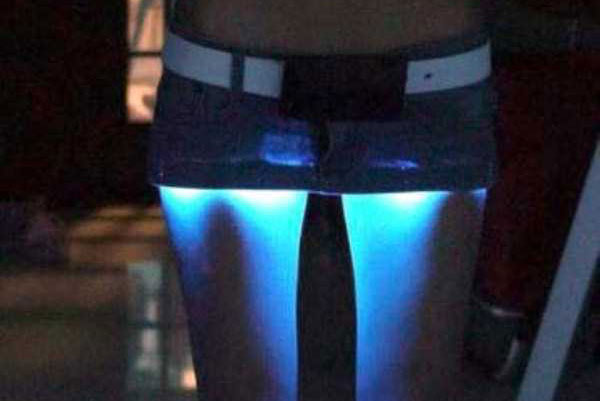 Miniskirt With Attached LED Lights (7 photos)